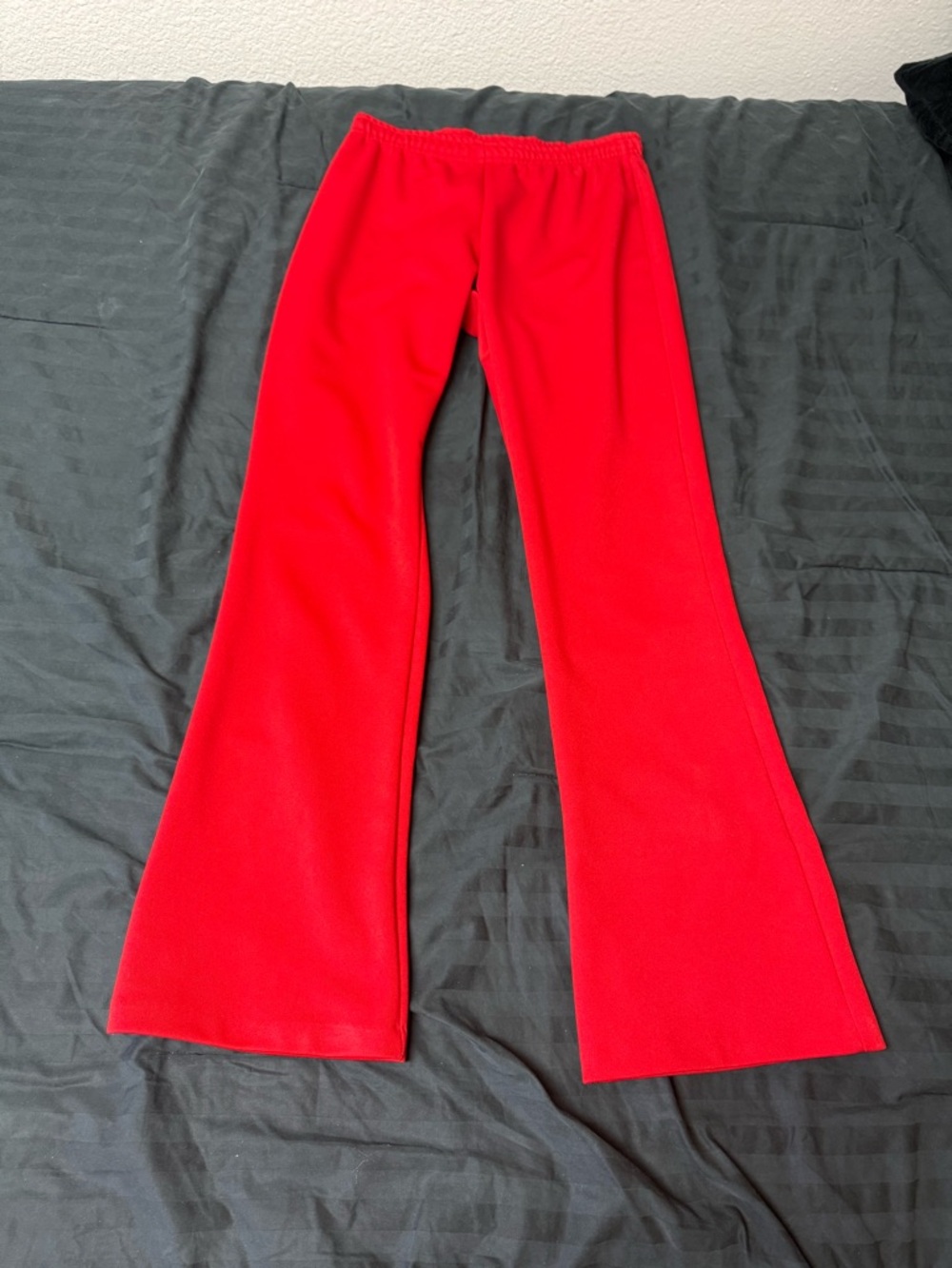 Varsity Spirit Cheer Red Flared Knit Pants
